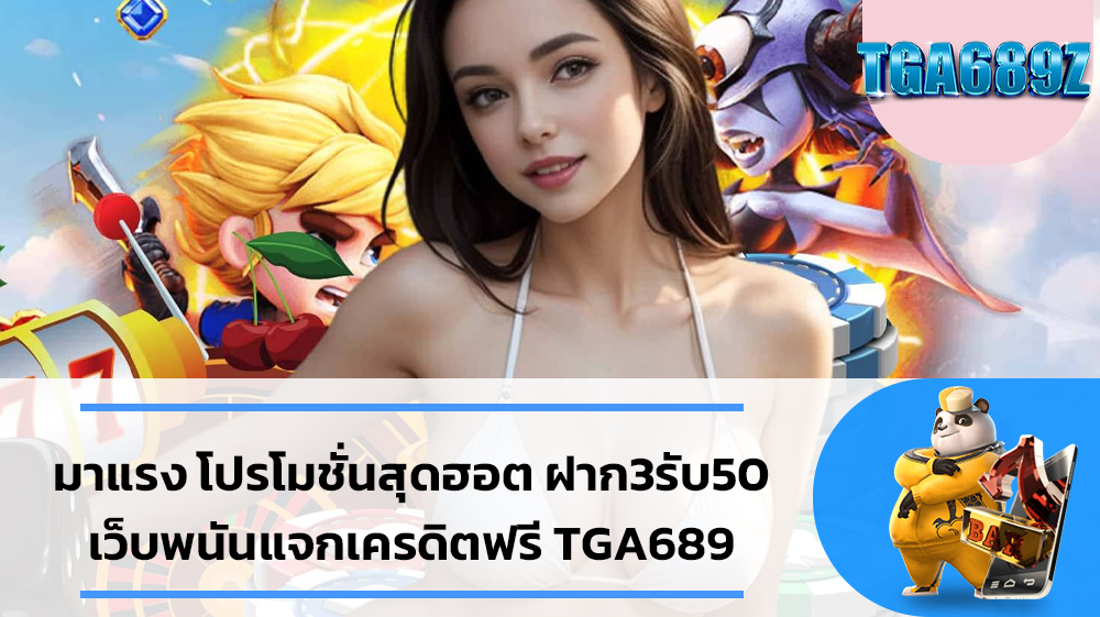 มาแรง โปรโมชั่นสุดฮอต ฝาก3รับ50 เว็บพนันแจกเครดิตฟรี TGA689